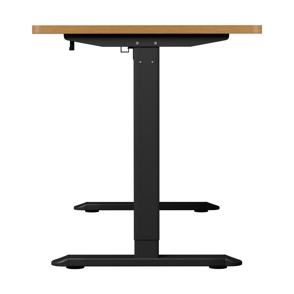 Standing Desk Wireless Charging Single Motor 140CM Black&Oak