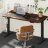 Standing Desk Wireless Charging Single Motor 140CM Black&Walnut