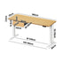 160cm Electric Standing Desk w/ Drawer Adjustable Oak White