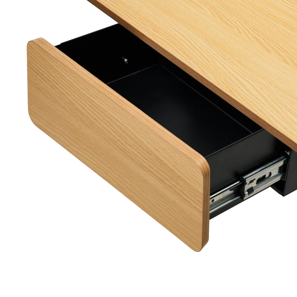 160cm Electric Standing Desk w/ Drawer Adjustable Oak White