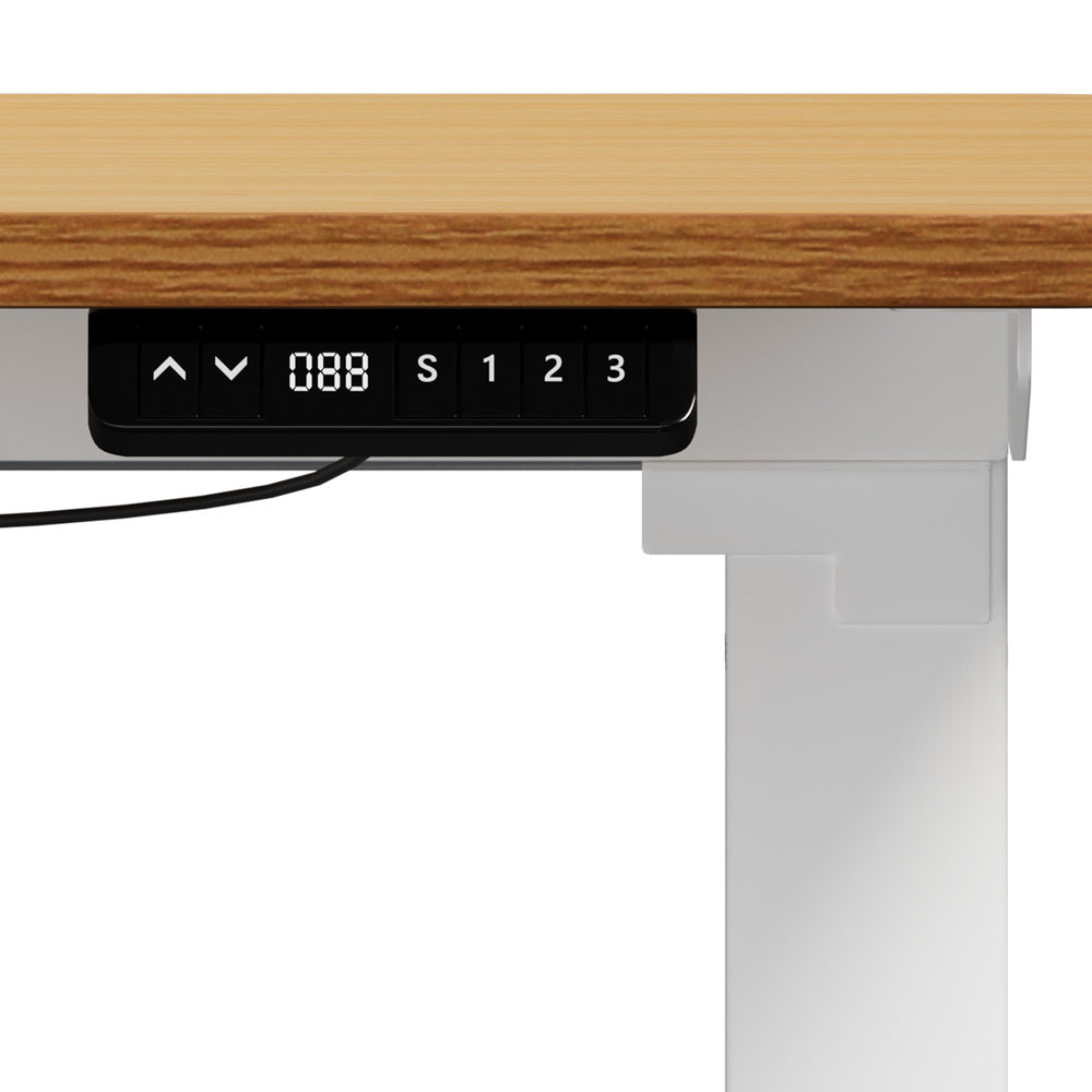 160cm Electric Standing Desk w/ Drawer Adjustable Oak White