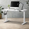 Electric Standing Desk 120cm Motorised Height Adjustable Desk White Sit Stand