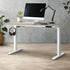 140cm Electric Standing Desk Single Motor White&Grey-Oak