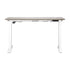 140cm Electric Standing Desk Single Motor White&Grey-Oak