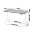 140cm Electric Standing Desk Single Motor White&Grey-Oak
