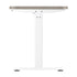140cm Electric Standing Desk Single Motor White&Grey-Oak
