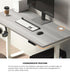 140cm Electric Standing Desk Single Motor White&Grey-Oak