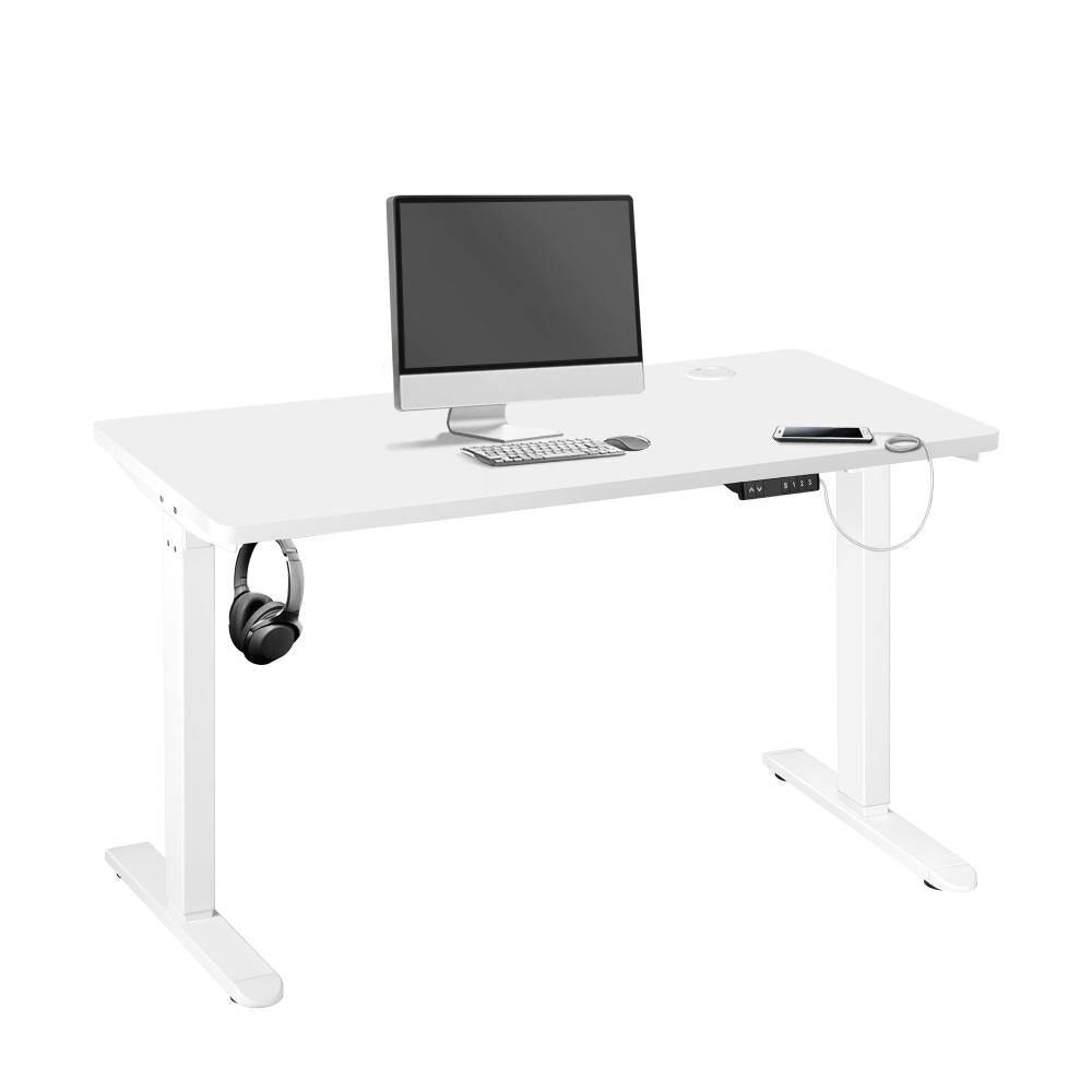 Standing Desk Adjustable Motorised 140cm White