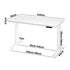 Standing Desk Adjustable Motorised 140cm White