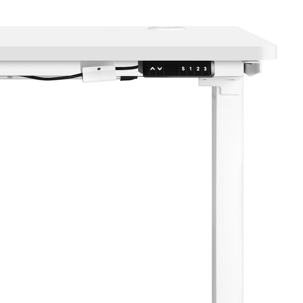 Standing Desk Adjustable Motorised 140cm White
