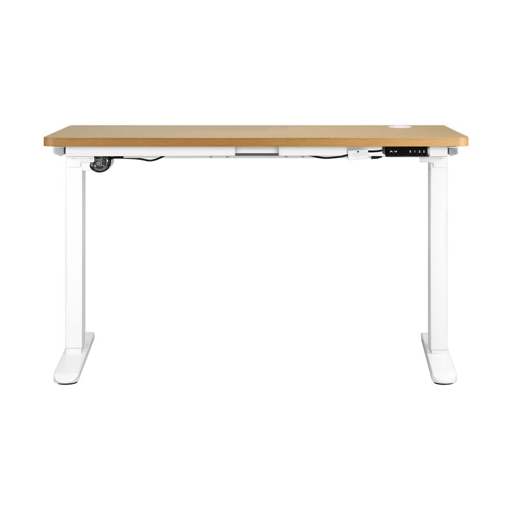 Standing Desk Adjustable Motorised 150cm White&Oak