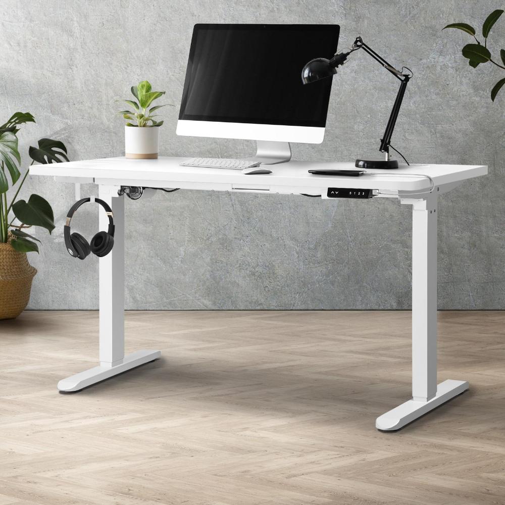 Standing Desk Adjustable Motorised 150 White