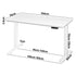 Standing Desk Adjustable Motorised 150 White