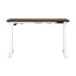 Sit Stand Desk Motorised Adjustable 160cm White&Walnut