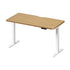 Standing Desk Wireless Charging Single Motor 140CM White&Oak