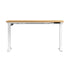 Standing Desk Wireless Charging Single Motor 140CM White&Oak