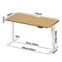 Standing Desk Wireless Charging Single Motor 140CM White&Oak