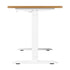 Standing Desk Wireless Charging Single Motor 140CM White&Oak