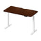 Oikiture Standing Desk Wireless Charging Single Motor 140CM White&Walnut