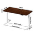 Oikiture Standing Desk Wireless Charging Single Motor 140CM White&Walnut