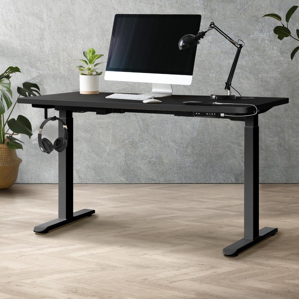 Standing Desk Dual Motor Adjustable 120cm Black