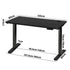 Standing Desk Dual Motor Adjustable 120cm Black