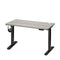 Oikiture 140cm Electric Standing Desk – Dual Motor Black Frame with Grey‑Oak Top