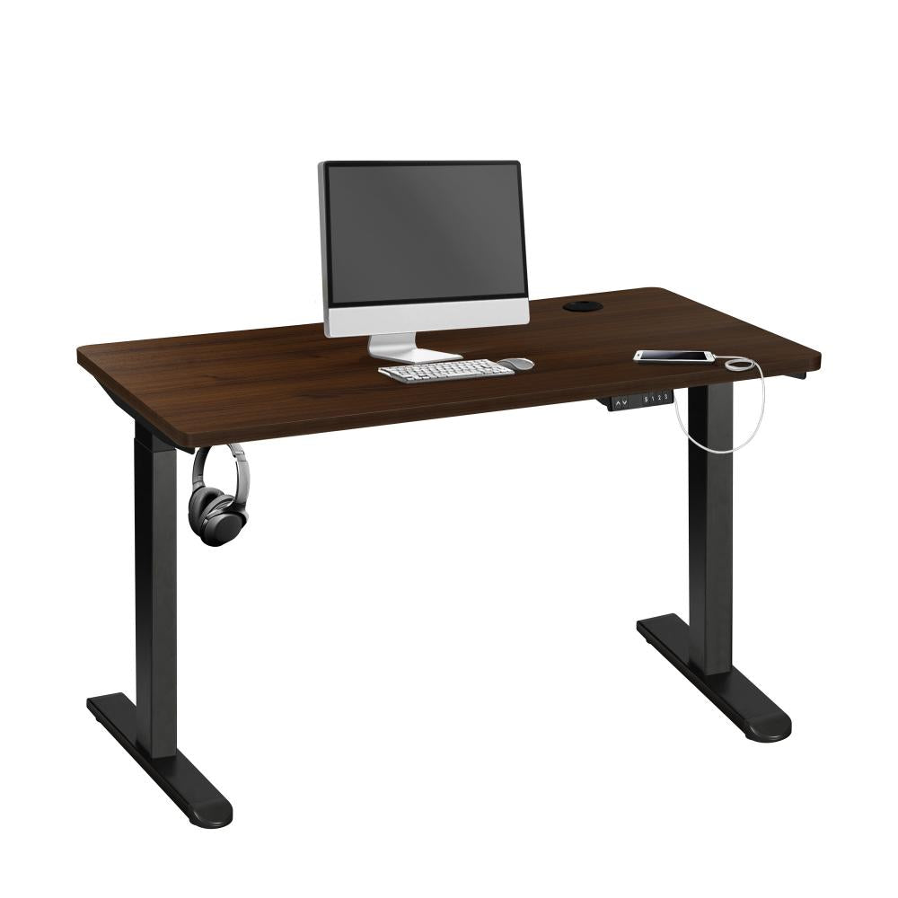 Standing Desk Dual Motor Adjustable 140cm Black&Walnut