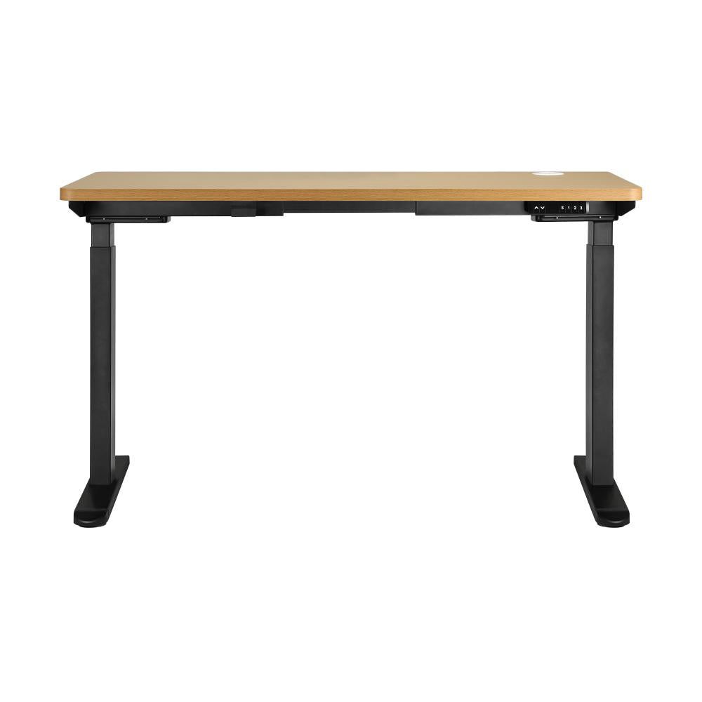 Standing Desk Dual Motor Adjustable 150cm Black&Oak