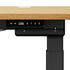 150cm Electric Standing Desk with Drawer Adjustable Black Oak