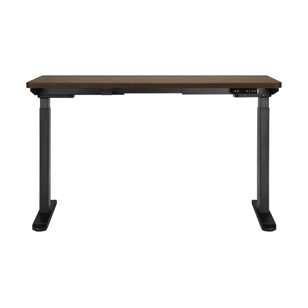 Sit-Stand Desk Height Adjustable Desk Black&Walnut