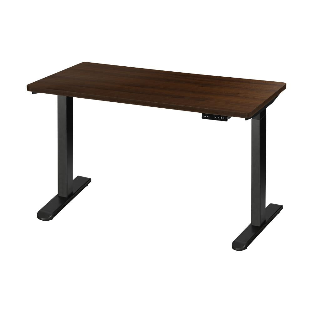 Sit-Stand Desk Height Adjustable Desk Black&Walnut