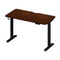 Oikiture Standing Desk Wireless Charging Dual Motor 140CM Black&Walnut