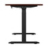 Oikiture Standing Desk Wireless Charging Dual Motor 140CM Black&Walnut