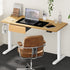 150cm Electric Standing Desk with Drawer Adjustable Oak White