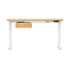 150cm Electric Standing Desk with Drawer Adjustable Oak White