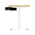 150cm Electric Standing Desk with Drawer Adjustable Oak White
