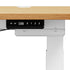 150cm Electric Standing Desk with Drawer Adjustable Oak White