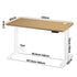 Standing Desk Dual Motor Adjustable 120cm White&Oak