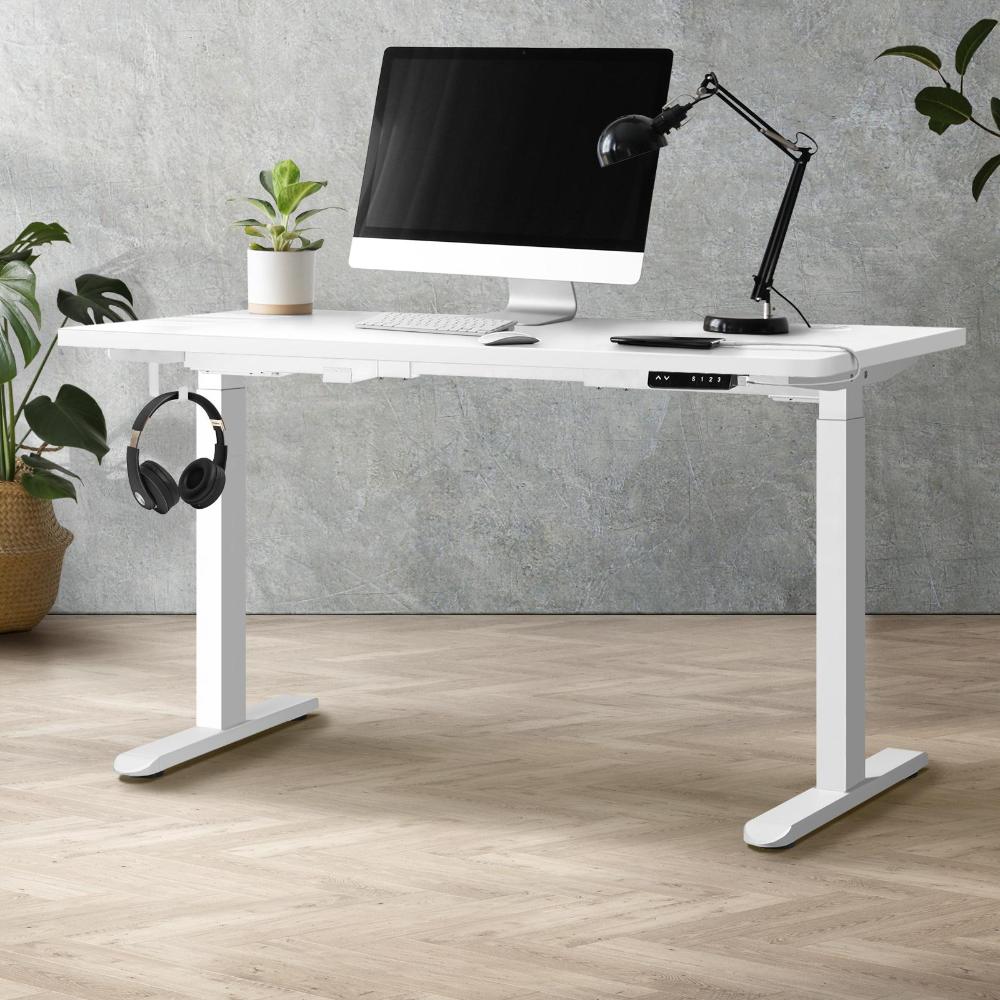 Standing Desk Dual Motor Adjustable 120cm White