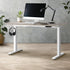 140cm Electric Standing Desk Dual Motor White&Grey-Oak