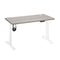140cm Electric Standing Desk Dual Motor White&Grey-Oak