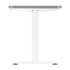 140cm Electric Standing Desk Dual Motor White&Grey-Oak