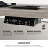 140cm Electric Standing Desk Dual Motor White&Grey-Oak