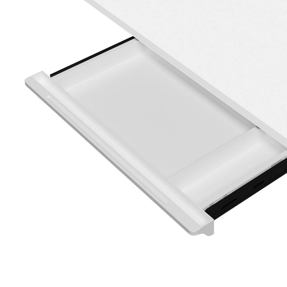 140cm Electric Standing Desk with Drawer Adjustable White