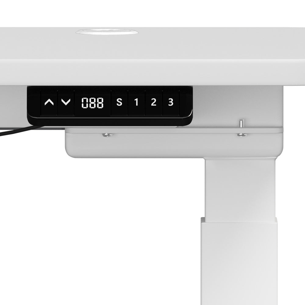 140cm Electric Standing Desk with Drawer Adjustable White