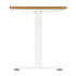 Standing Desk Dual Motor Adjustable Motorised White&Oak 150cm