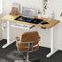 150cm Electric Standing Desk with Drawer Adjustable White Oak