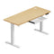 150cm Electric Standing Desk with Drawer Adjustable White Oak