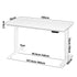 Standing Desk Dual Motor Adjustable 150cm White